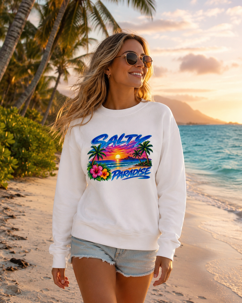 SALTY PARADISE COASTAL BEACH SCENE