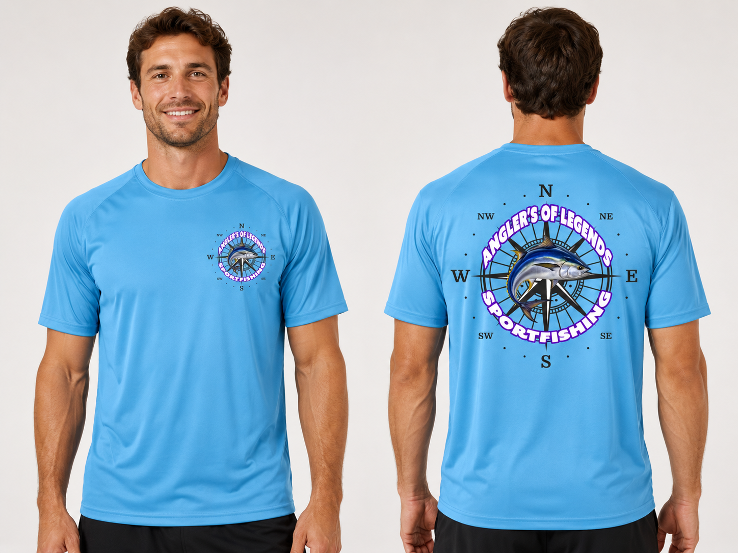 ANGLER'S OF LEGENDS PERFORMANCE TEE COMPASS EDITION