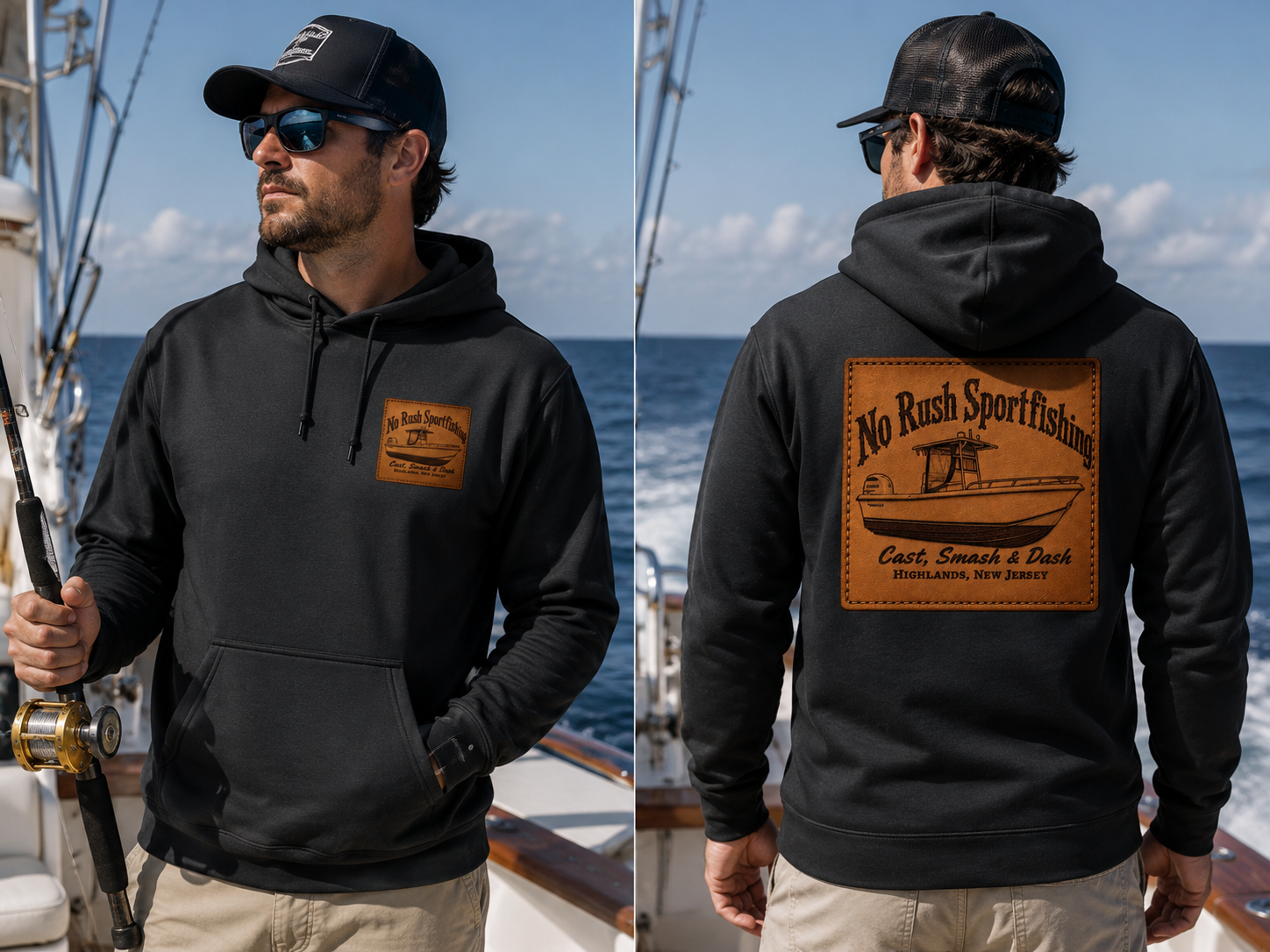 NO RUSH SPORTFISHING Cast, Smash & Dash Hoodie