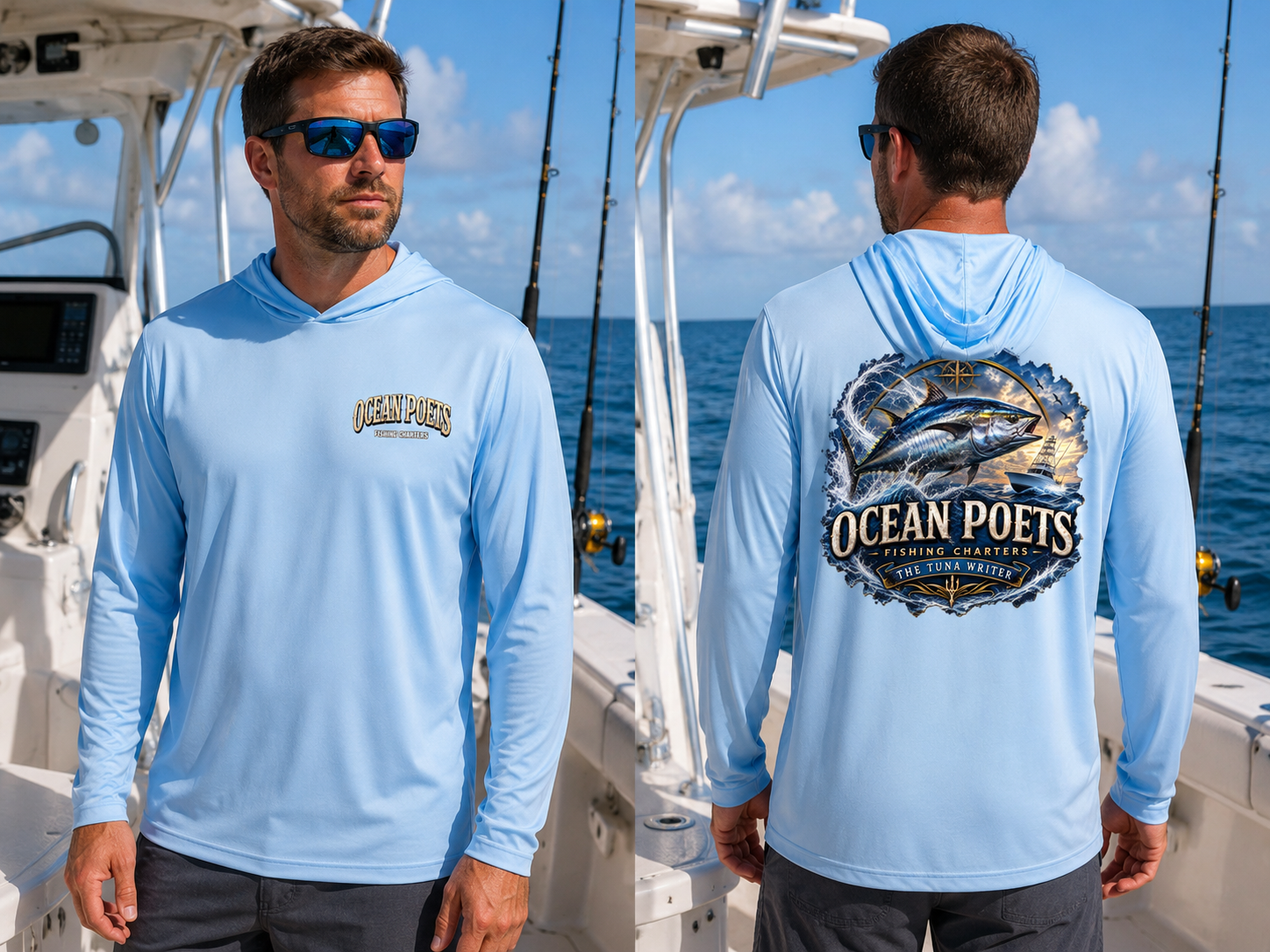 OCEAN POETS PERFORMANCE HOODIE