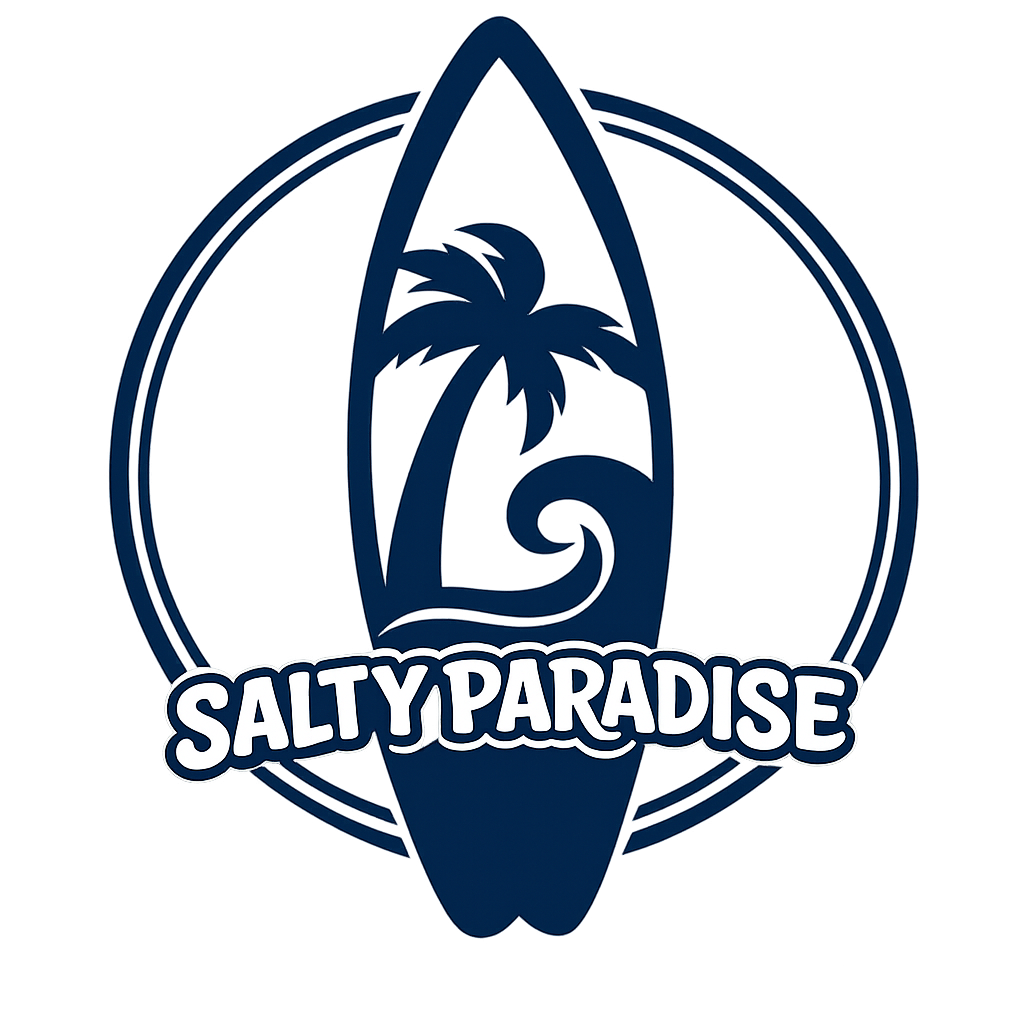 SALTY PARADISE SURFBOARD LOGO COTTON TWILL BASEBALL CAP