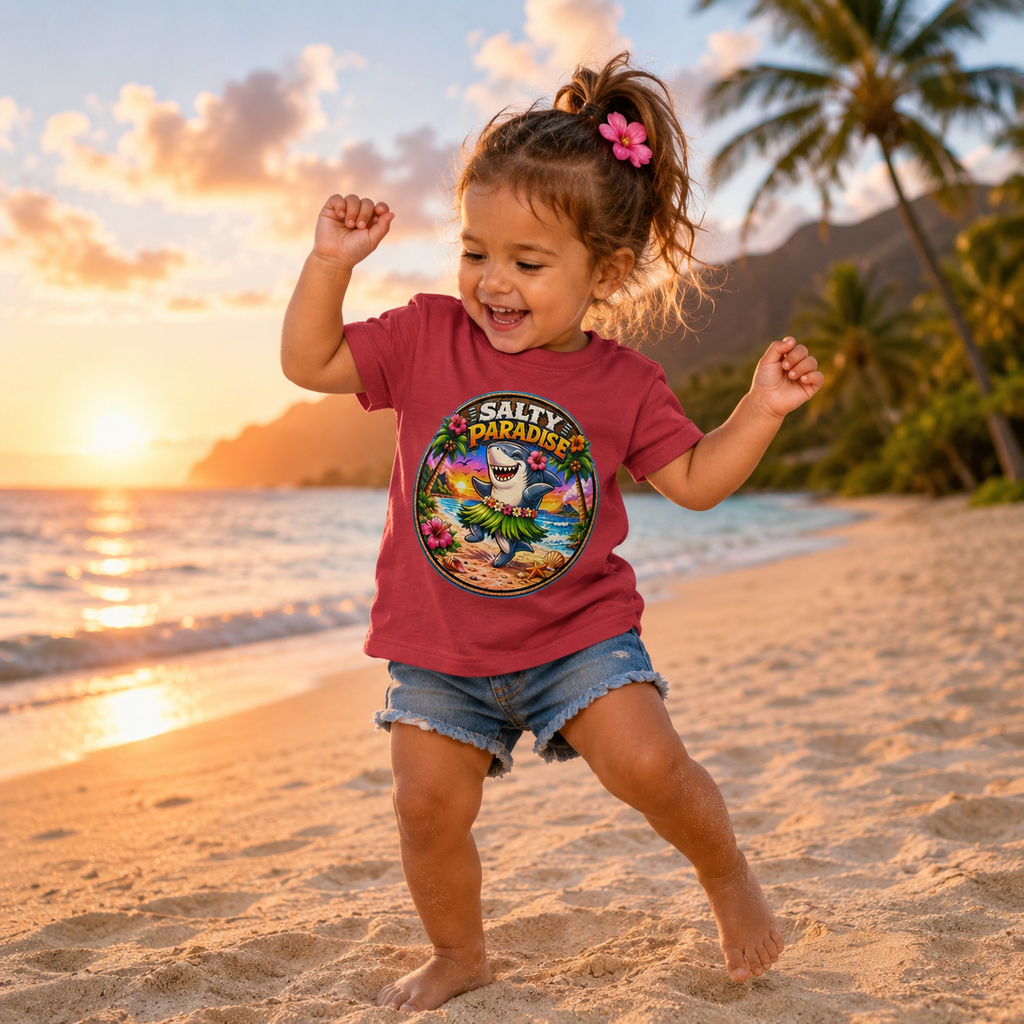 HULA GREAT WHITE TODDLER GRAPHIC TEE
