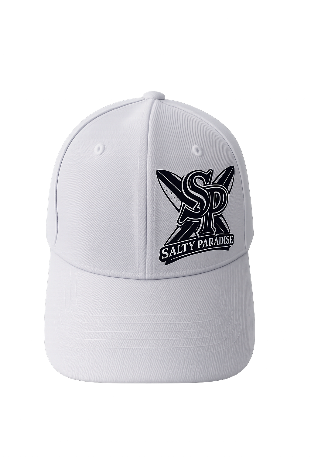 SALTY PARADISE SURFBOARD COTTON TWILL BASEBALL CAP-FREE SHIPPING