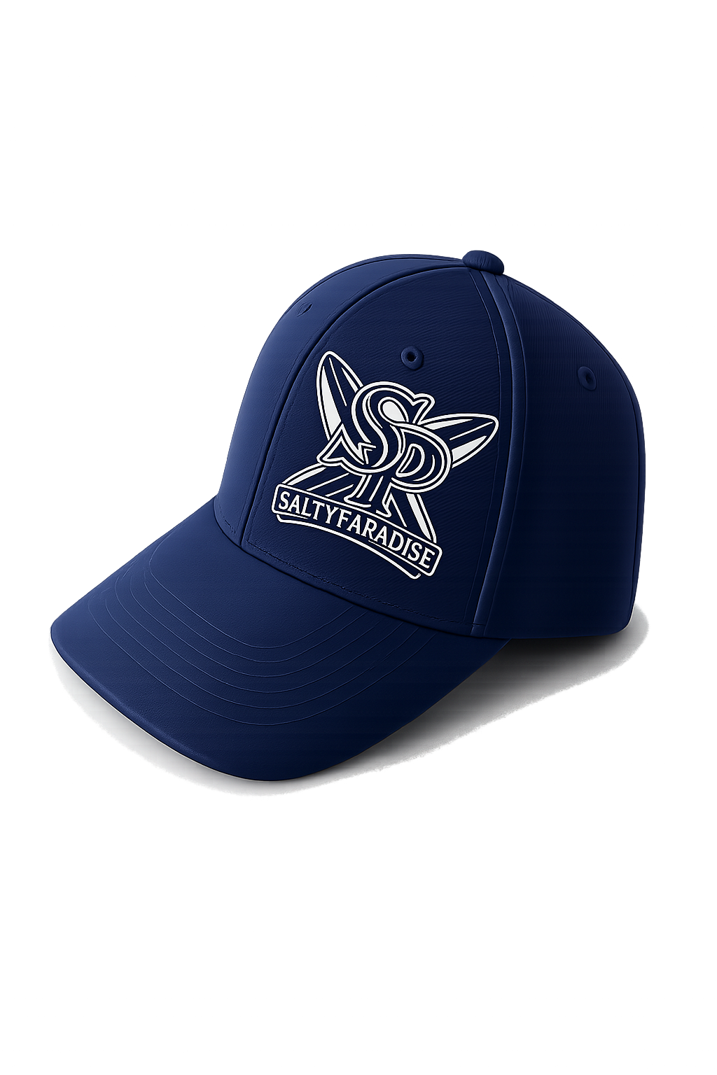 SALTY PARADISE SURFBOARD COTTON TWILL BASEBALL CAP-FREE SHIPPING