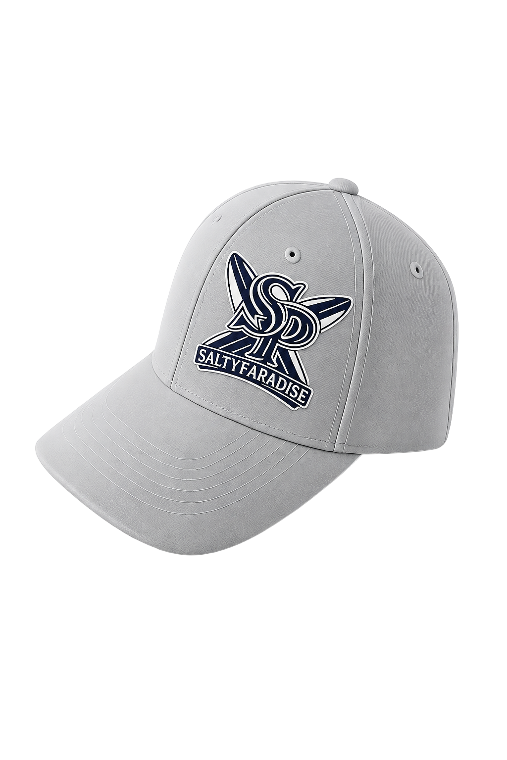 SALTY PARADISE SURFBOARD COTTON TWILL BASEBALL CAP-FREE SHIPPING