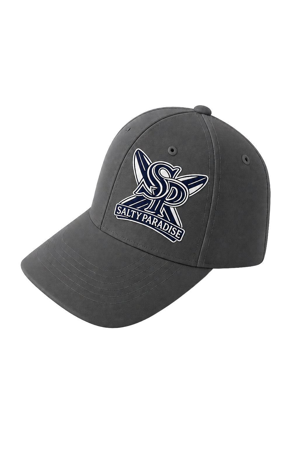 SALTY PARADISE SURFBOARD COTTON TWILL BASEBALL CAP-FREE SHIPPING