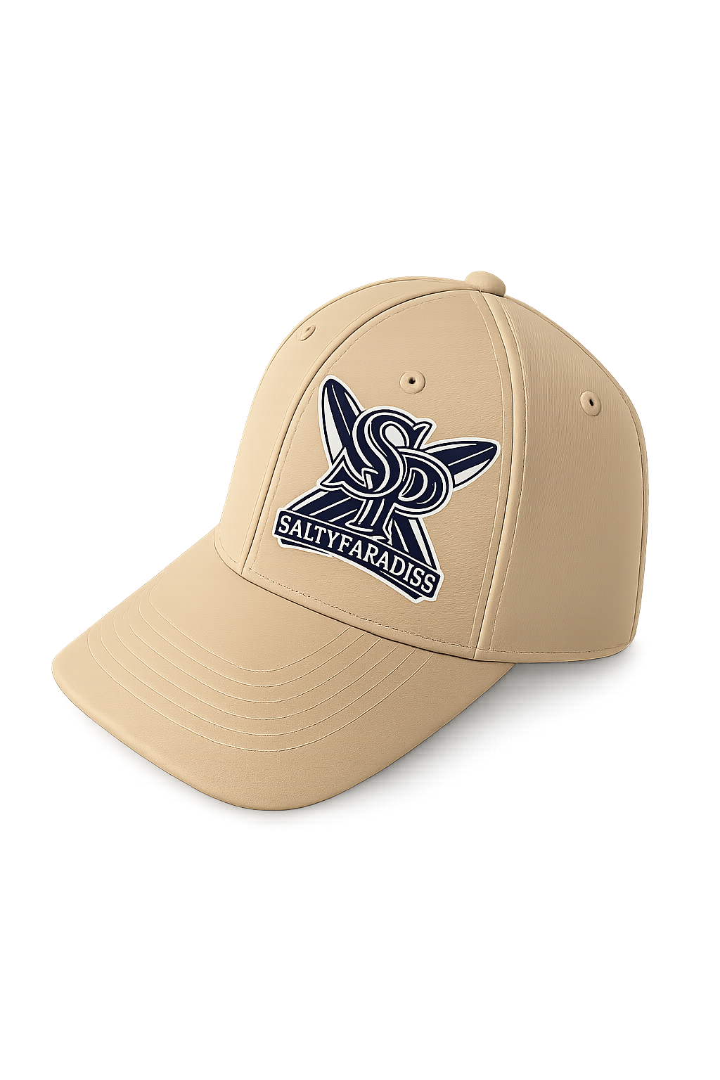 SALTY PARADISE SURFBOARD COTTON TWILL BASEBALL CAP-FREE SHIPPING