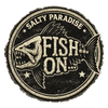 FISH ON CIRCLE BADGE