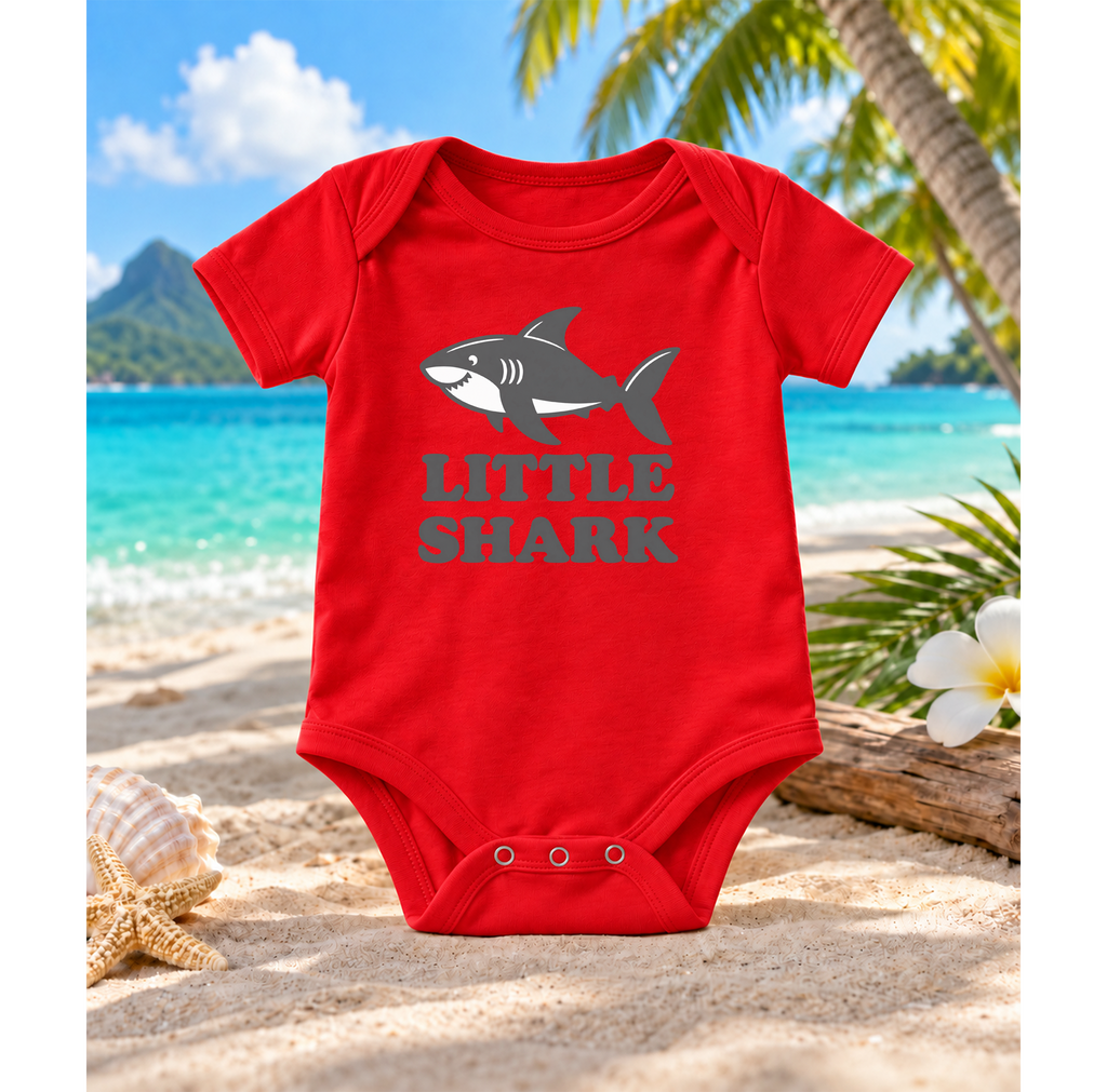 LITTLE SHARK Baby Bodysuit