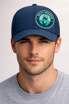 Salty Paradise Surfboard Logo Cap Lightweight Quick Dry SPF 50+