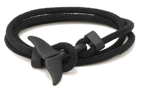 Salty Paradise Nautical Whale Tail Rope Bracelet & Necklace – Adjustable Coastal Jewelry