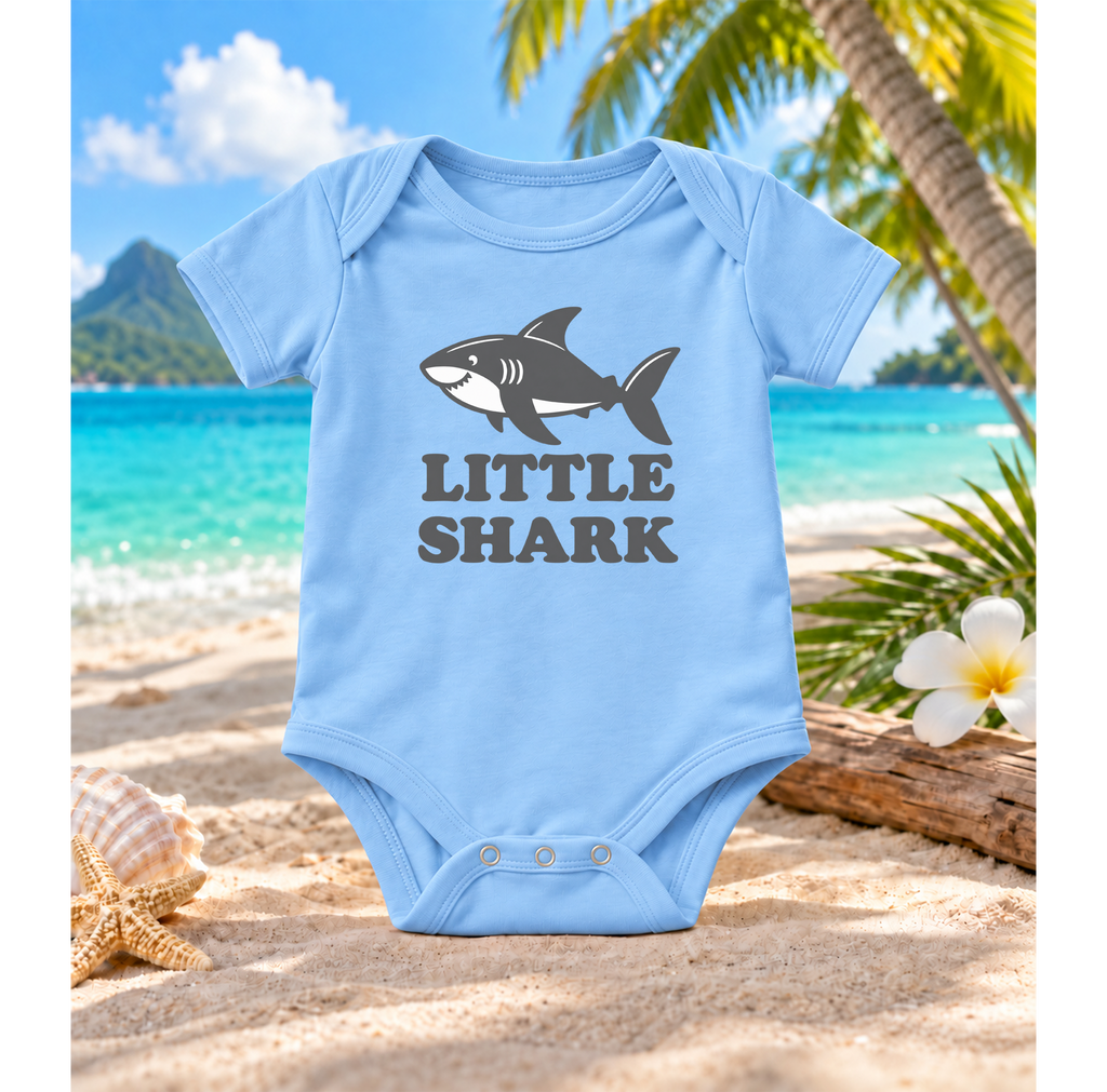 LITTLE SHARK Baby Bodysuit
