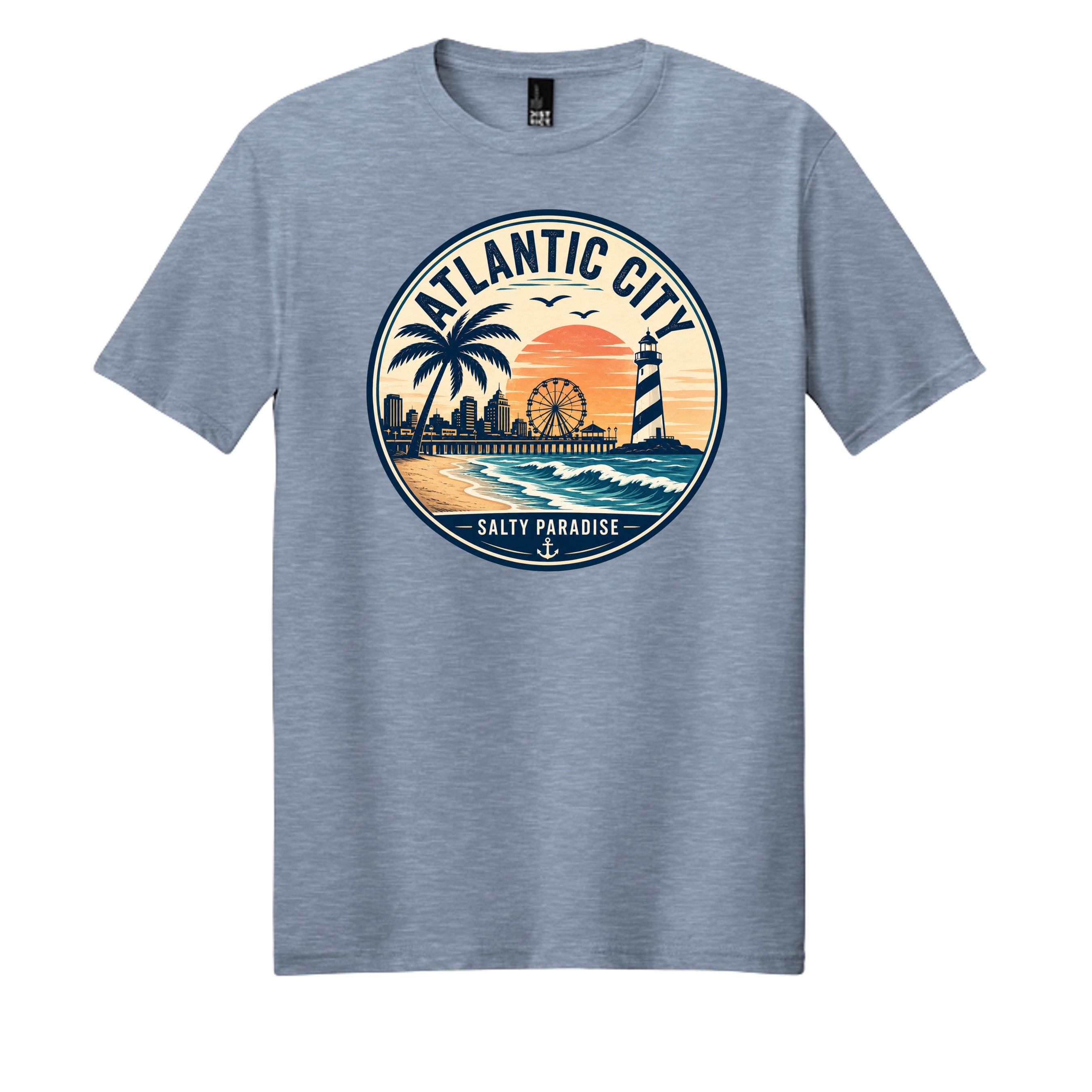 Flint Blue Heather - DM108 - FRONT