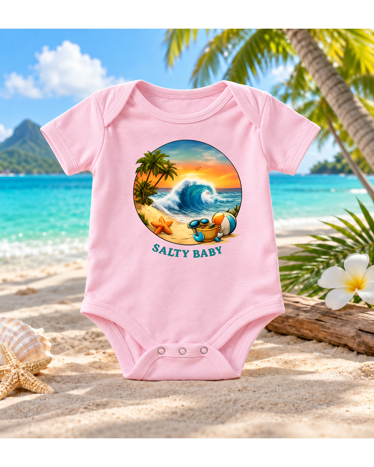 SALTY BABY Baby Bodysuit