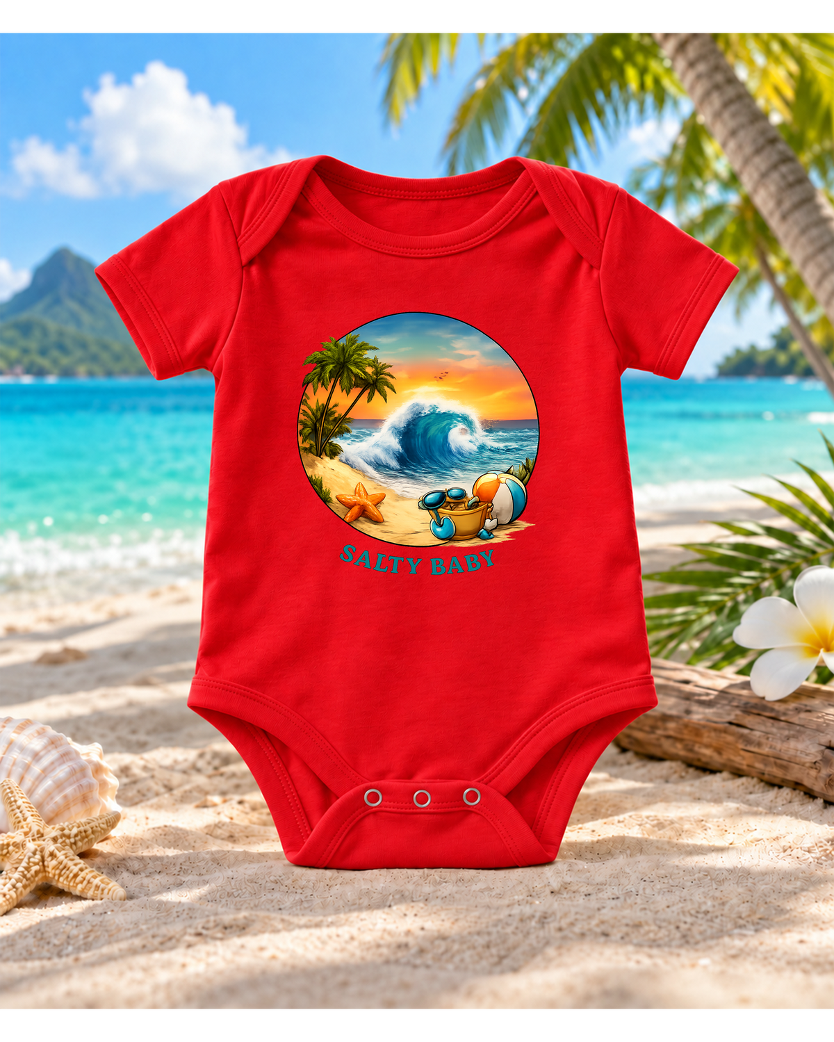 SALTY BABY Baby Bodysuit
