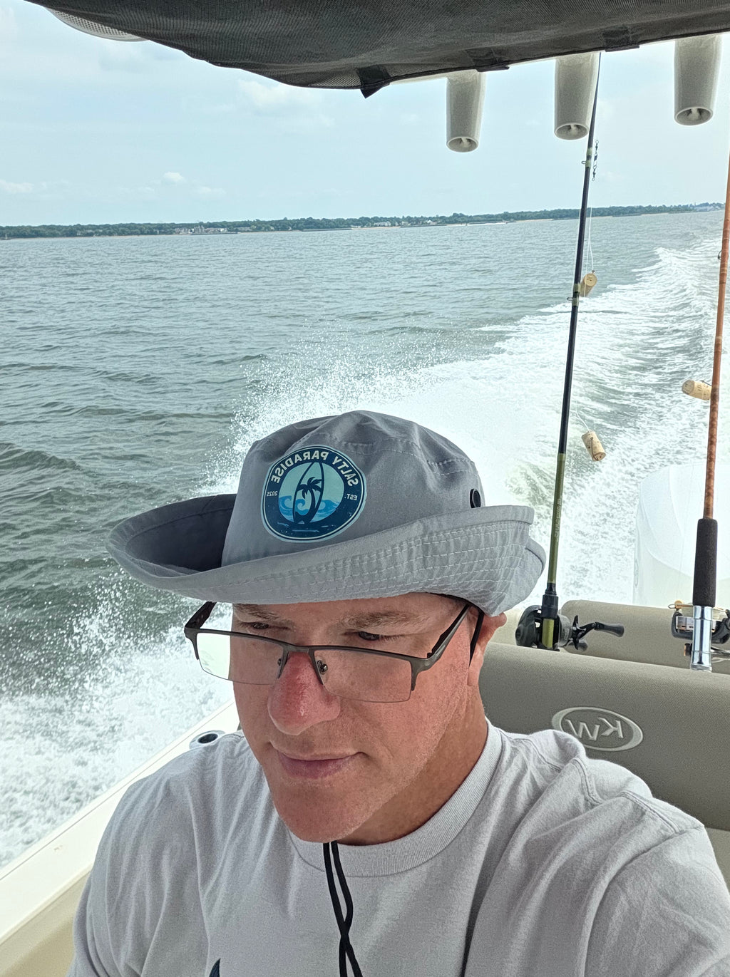 SALTY PARADISE SURFBOARD LOGO BOONIE HAT