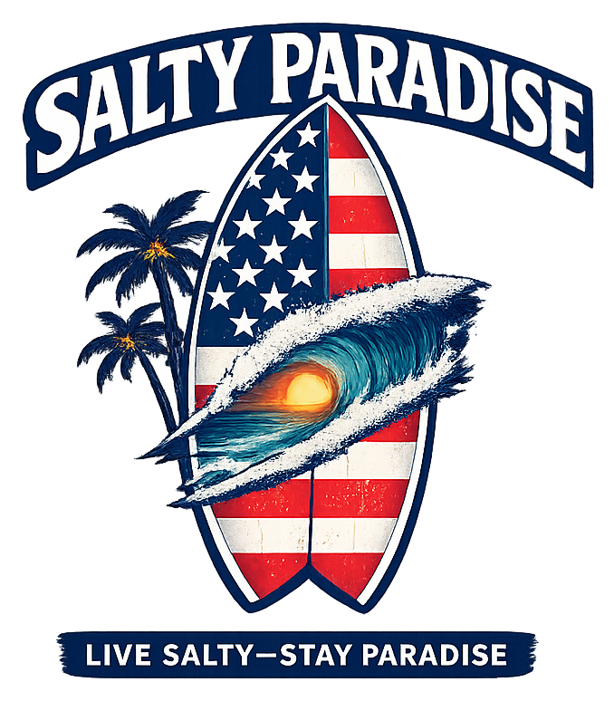 AMERICAN FLAG SURFBOARD