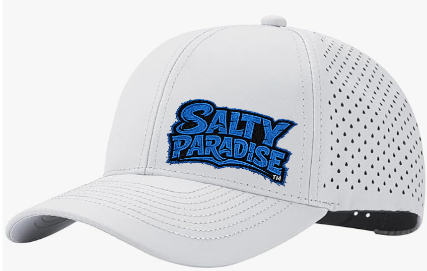 SALTY PARADISE LOGO PERFORMANCE HAT-FREE SHIPPING