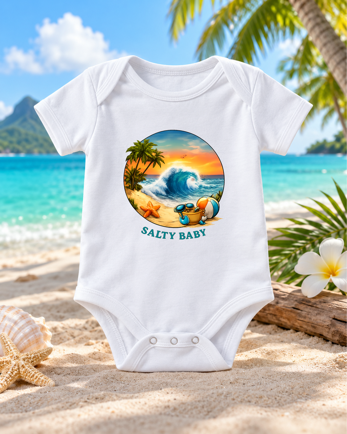 SALTY BABY Baby Bodysuit